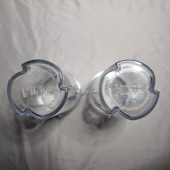 Pair of Ninja Replacement 16oz Blender Cup with Sip and Seal Lids Measurements - Picture 4 of 11